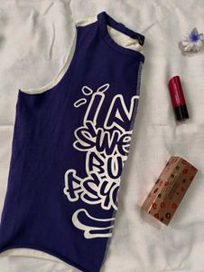 Graphic Patchwork Tank Top