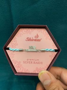 Premium pure Silver thread Rakhi