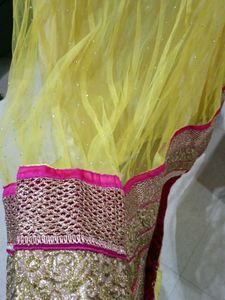 Beautiful Yellow Lehenga Skirt