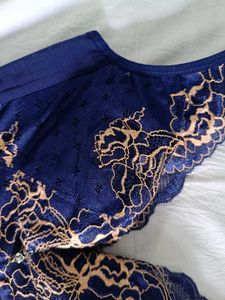 Blue Lace Bra