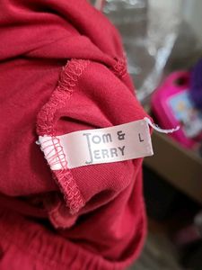 Red Cotton Leggings