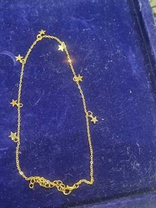 Golden necklace with Star Charms