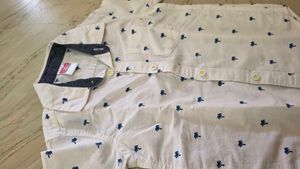 kids Palm Print Short Sleeve Shirt