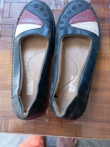 Women's Black Leather Loafers