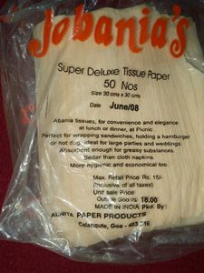 Jobania's Super Deluxe Tissue Paper. 46 total