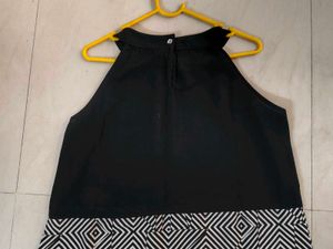 2XL Chic Black &amp; White Maxi Dress