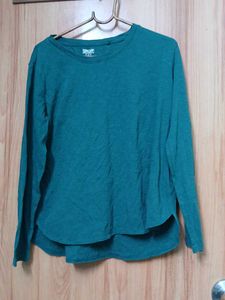 Lands' End Teal Long Sleeve Tee