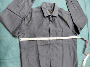 Men's Casual Button-Down Nevy Blue Shirt