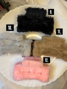 Fuzzy Claw Hair Clips