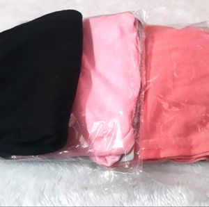 Sedra hijab Cap Combo 3 BLACK PINK PEACH