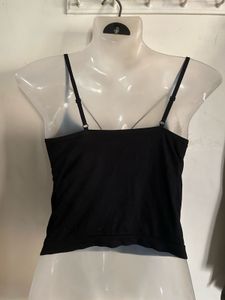Black Strappy Crop Top