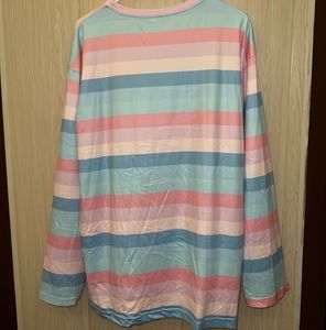 Japenese Pastel Stripe Long Sleeve Shirt