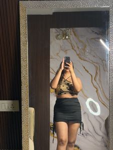 Sheer Floral Halter Neck Top