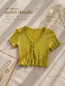ruffled top 💚
