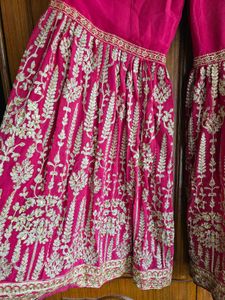 Festive vibes heavy sharara suit set