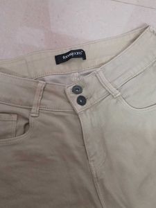Comfortable Beige slim fit jeans