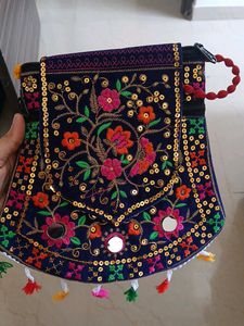 Embroidered Clutch Bag