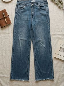 Wide Leg Cropped Jeans