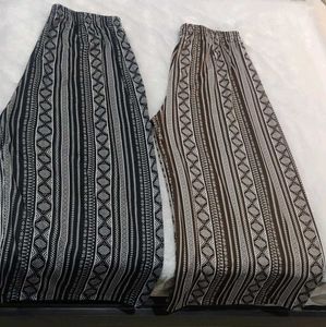 Comfortable Printed Lycra Palazzo (Pack Of 2)