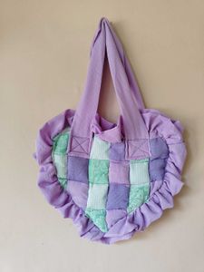 Pastel Patchwork Heart Bag