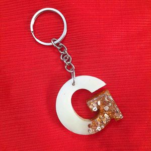 G Initial Keychain