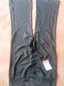 High Waisted Flared Black Pants