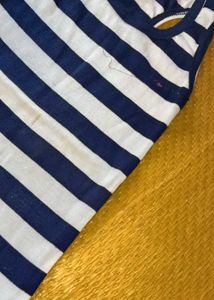 Blue &amp; White Striped Tank Top