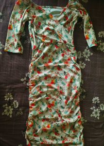 Floral Print Wrap Dress