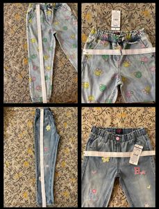 Girls Set Of 3, 7-9yrs, New W Tag,100% Denim