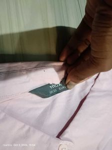 Cute Pink Embroidered Button-Up Shirt