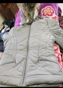 Cozy Padded Jacket with Fur Hood