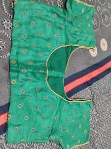 Elegant Green Embellished Saree