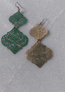 Elegant Teal Drop Earrings