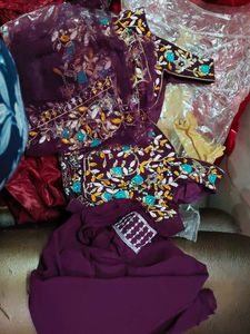 New plazo set party wear heavy dupatta