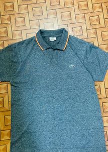 H&amp;M Men's Navy Blue and Lacoste Tshirt Combo