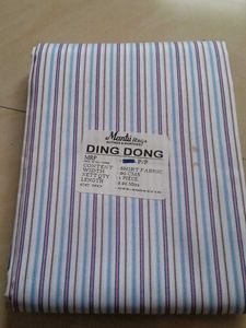 Blue &amp; White Striped Fabric