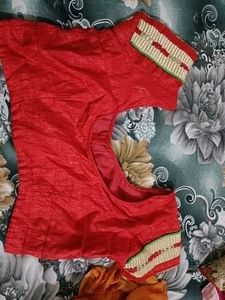 beautiful red saaree