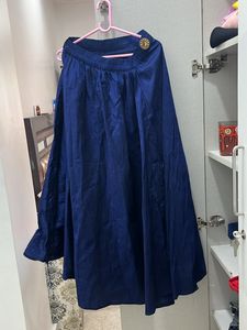 Partywear Long Flare Elastic Free Size Skirt