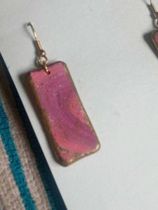 Pink Dangle Earrings