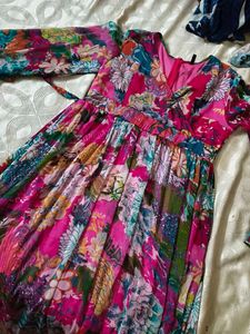 Vibrant Floral Maxi Dress