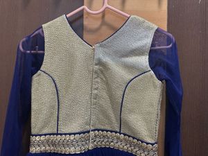 Elegant Royal Blue Ethnic Gown