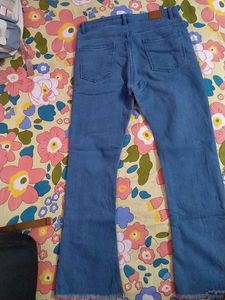 blue Flare Leg Jeans bootcut