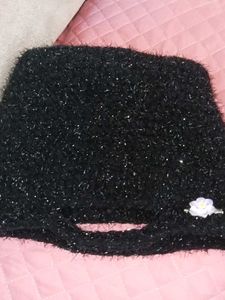 Sparkly Black Clutch Bag