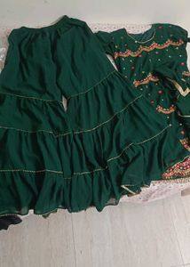 Green Sharara Set with Dupatta 👌