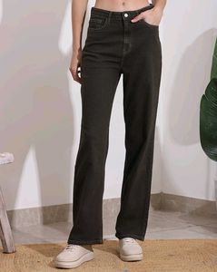 Olive Straight Jeans - New