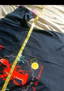 SHEIN "Cote d'Azur" Lobster Graphic T-Shirt
