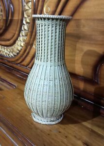 Woven Bamboo Vase