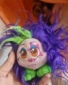 Fuzzy Purple &amp; Green Monster Toy