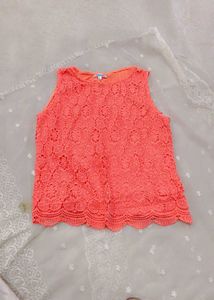 Crocheted Lace Tank Top