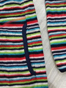 Uniqlo Colorful Striped Fleece Jacket
